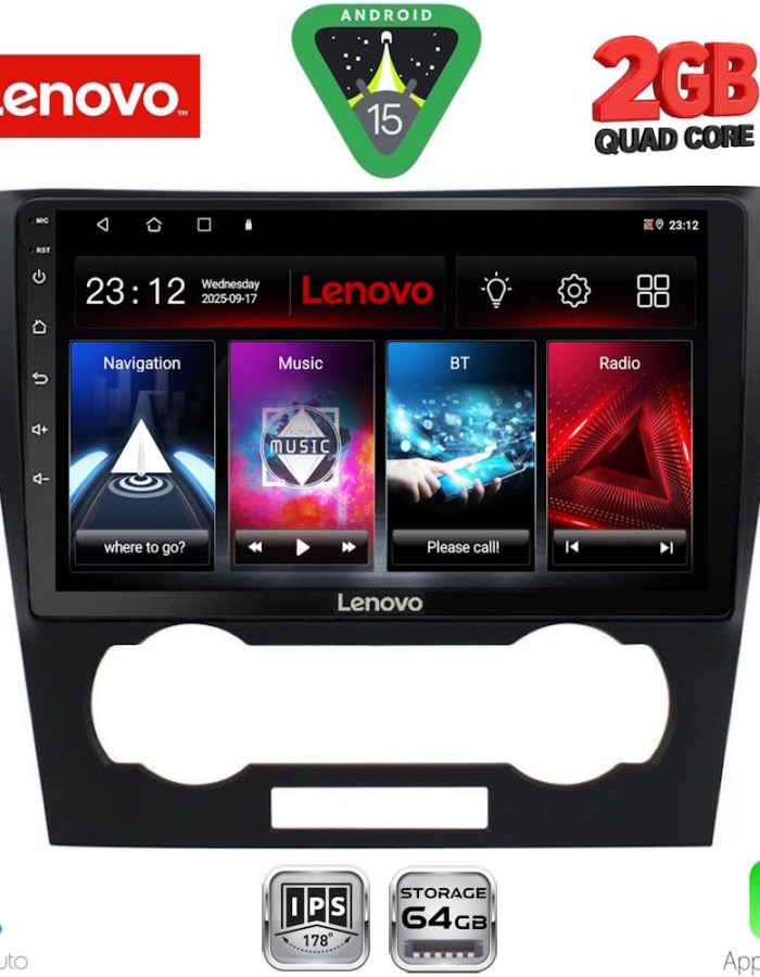LENOVO LVD 2073_CPA (9inc) MULTIMEDIA TABLET for CHEVROLET EPICA mod. 2006-2011