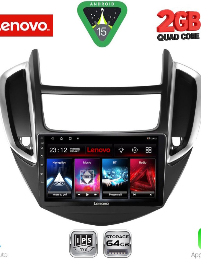 LENOVO LVD 2080_CPA (9inc) MULTIMEDIA TABLET for CHEVROLET TRAX mod. 2014-2022