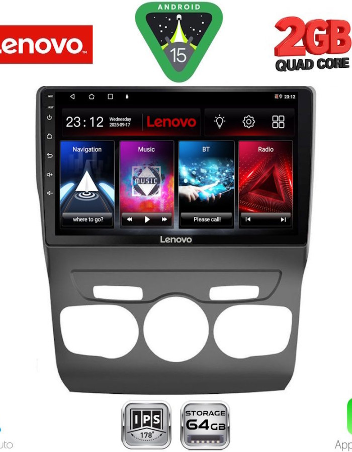 LENOVO LVD 2085_CPA (10inc) MULTIMEDIA TABLET for CITROEN C4 -DS4 mod. 2011-2018