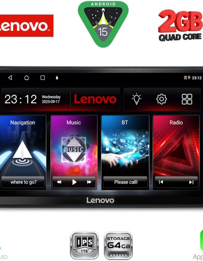 LENOVO LVD 2086_CPA (10inc) MULTIMEDIA TABLET for CITROEN C4 - DS4 mod. 2018-2025
