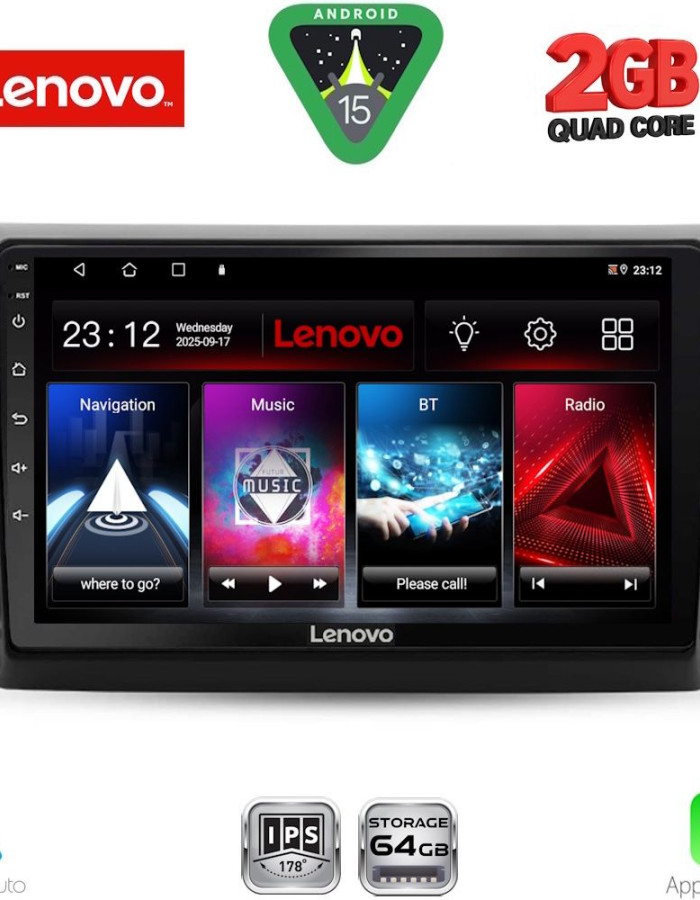 LENOVO LVD 2143_CPA (9inc) MULTIMEDIA TABLET for FIAT DUCATO mod. 2021-2026