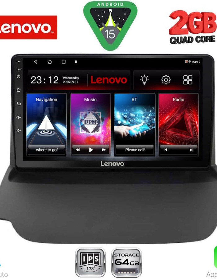 LENOVO LVD 2150_CPA (9inc) MULTIMEDIA TABLET for FORD ECOSPORT  mod. 2012-2018