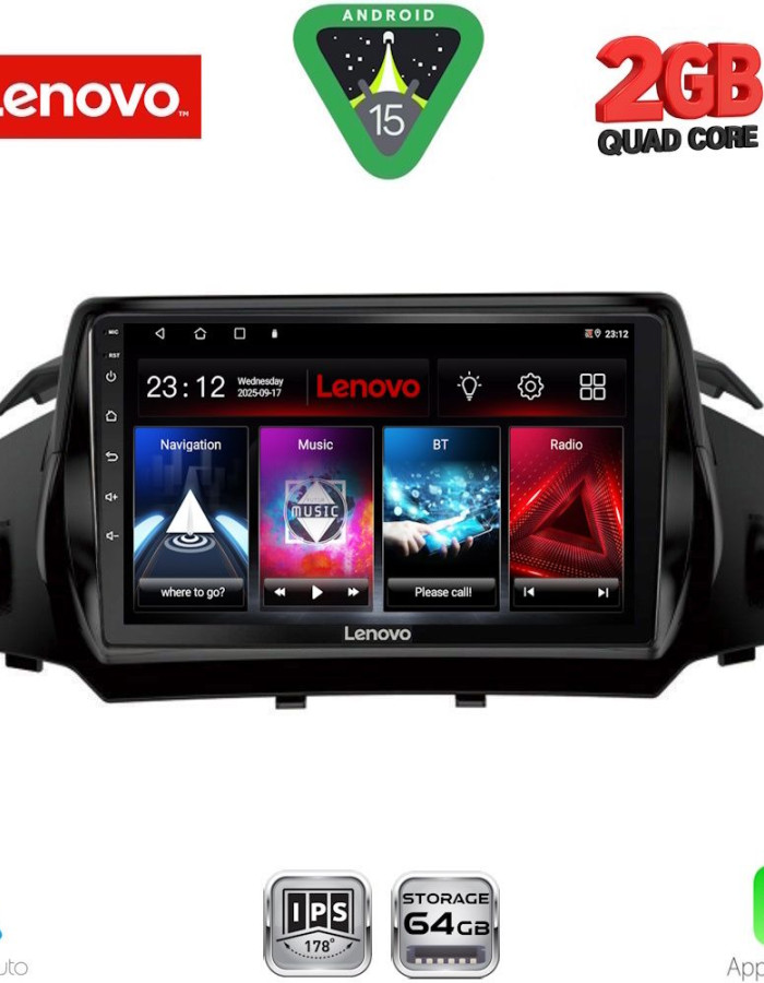 LENOVO LVD 2160_CPA (9inc) MULTIMEDIA TABLET for FORD KUGA mod. 2013-2019 – CMAX mod. 2011-2023