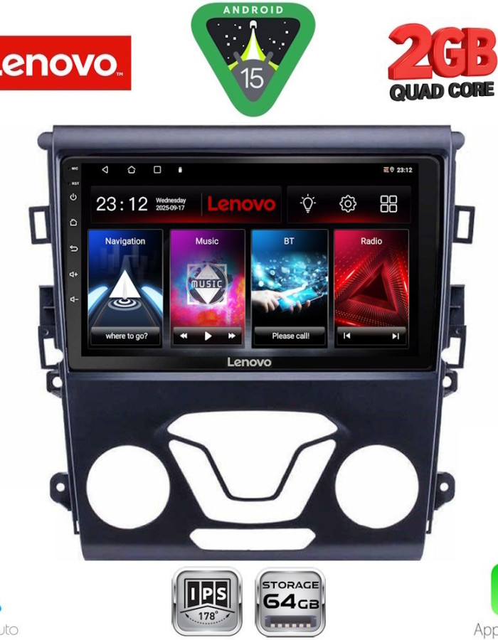 LENOVO LVD 2164_CPA A/C (9inc) MULTIMEDIA TABLET for FORD MONDEO mod. 2014-2025