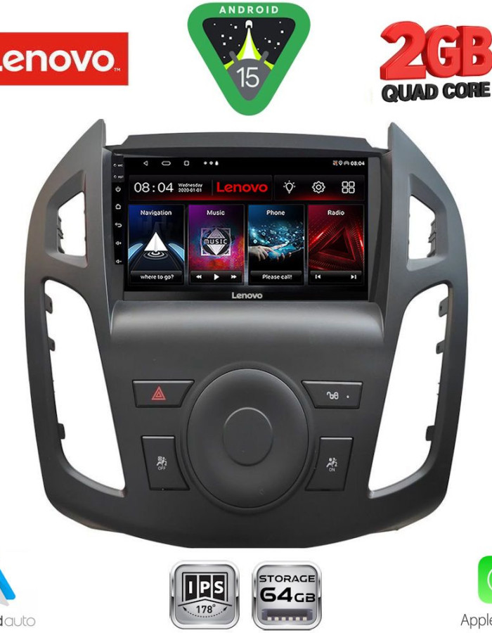 LENOVO LVD 2176_CPA (9inc) MULTIMEDIA TABLET for FORD TRANSIT CONNECT mod. 2013-2018
