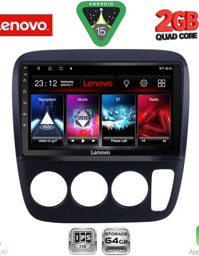 LENOVO LVD 2196_CPA A/C (9inc) MULTIMEDIA TABLET for HONDA CRV mod. 1996-2006