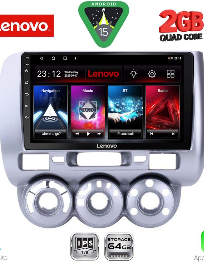 LENOVO LVD 2210_CPA A/C (9inc) MULTIMEDIA TABLET for HONDA JAZZ mod. 2002-2008