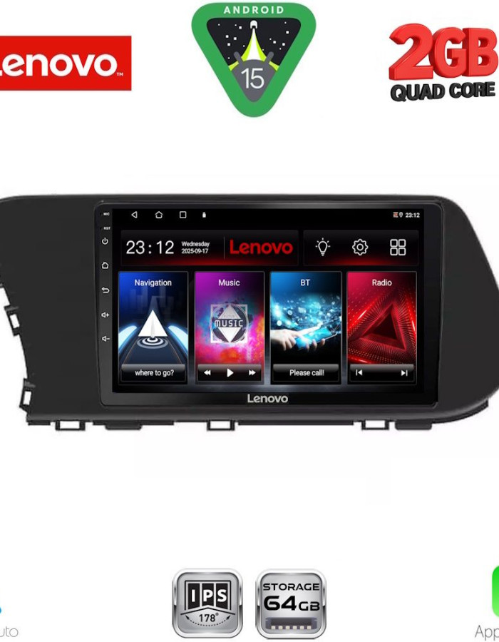 LENOVO LVD 2220_CPA (10inc) MULTIMEDIA TABLET for HYUNDAI i20 - BAYON mod. 2021-2026