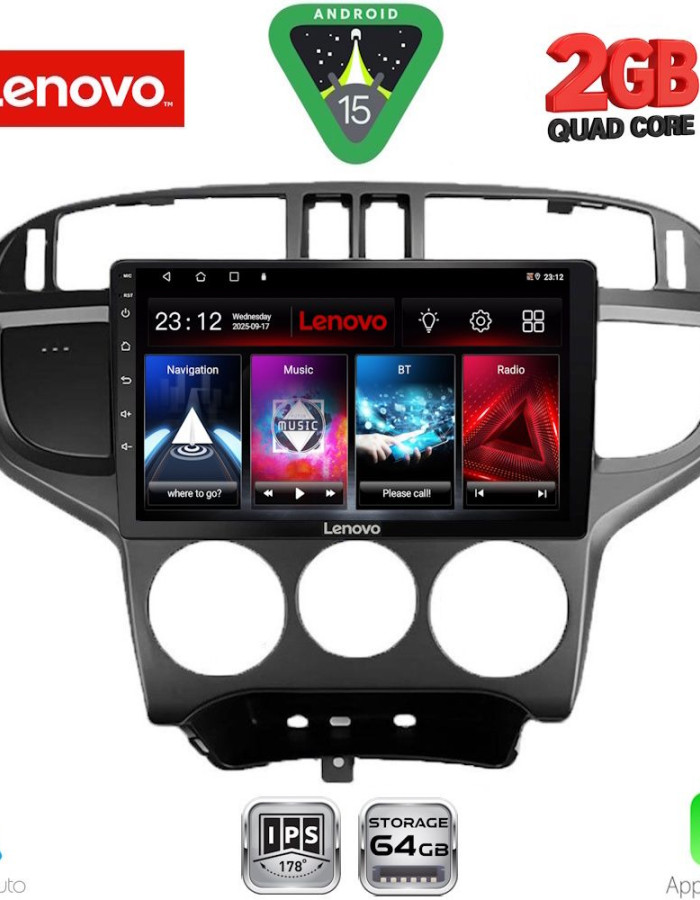 LENOVO LVD 2240_CPA (9inc) MULTIMEDIA TABLET for HYUNDAI MATRIX mod. 2001-2010