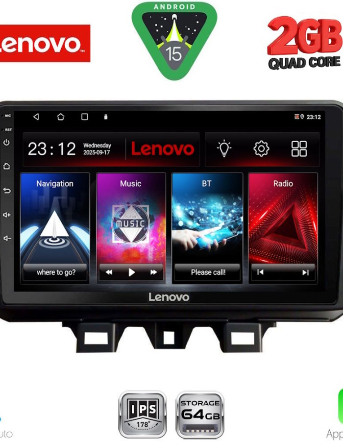 LENOVO LVD 2244_CPA (9inc) MULTIMEDIA TABLET for HYUNDAI TUCSON mod. 2019-2023