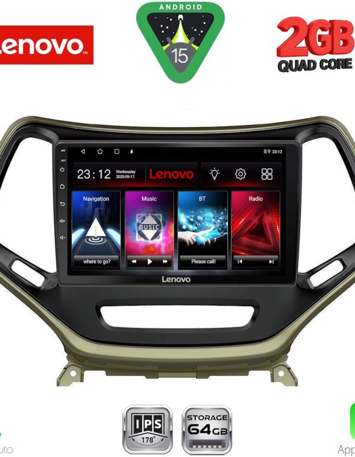 LENOVO LVD 2273_CPA (10inc) MULTIMEDIA TABLET for JEEP CHEROKEE mod. 2014-2024