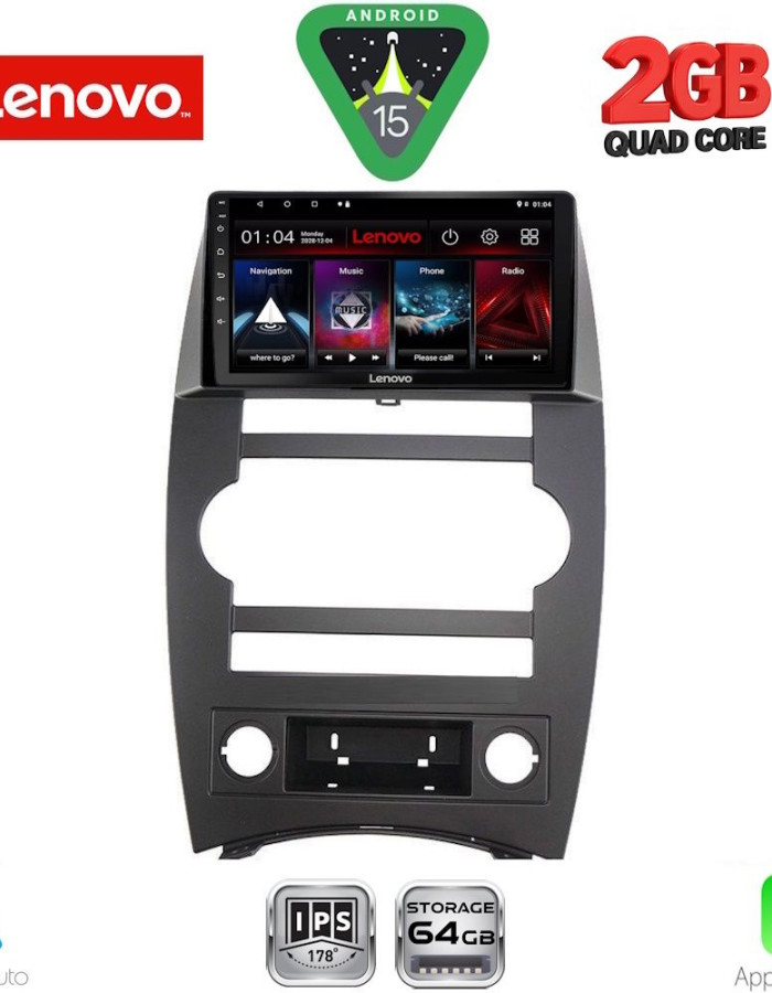 LENOVO LVD 2274_CPA (9inc) MULTIMEDIA TABLET for JEEP COMMANDER mod. 2007-2009