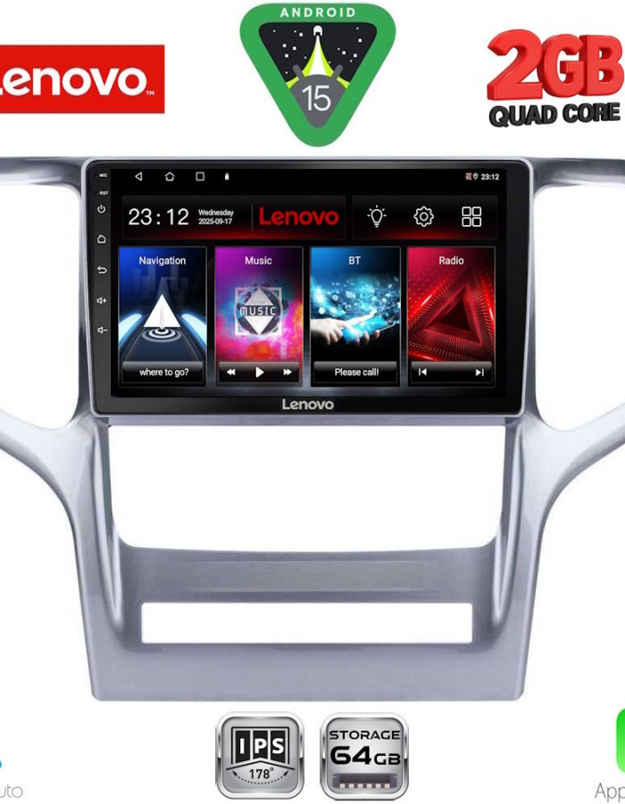LENOVO LVD 2282_CPA (9inc) MULTIMEDIA TABLET for JEEP GRAND CHEROKEE mod. 2011-2014