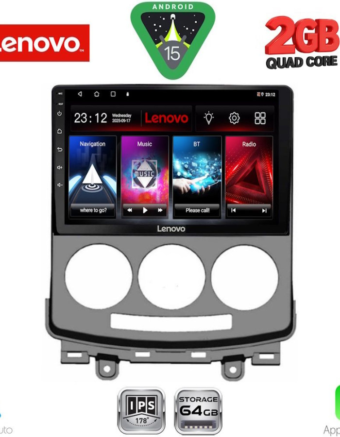 LENOVO LVD 2370_CPA (9inc) MULTIMEDIA TABLET for MAZDA 5  mod. 2004-2010