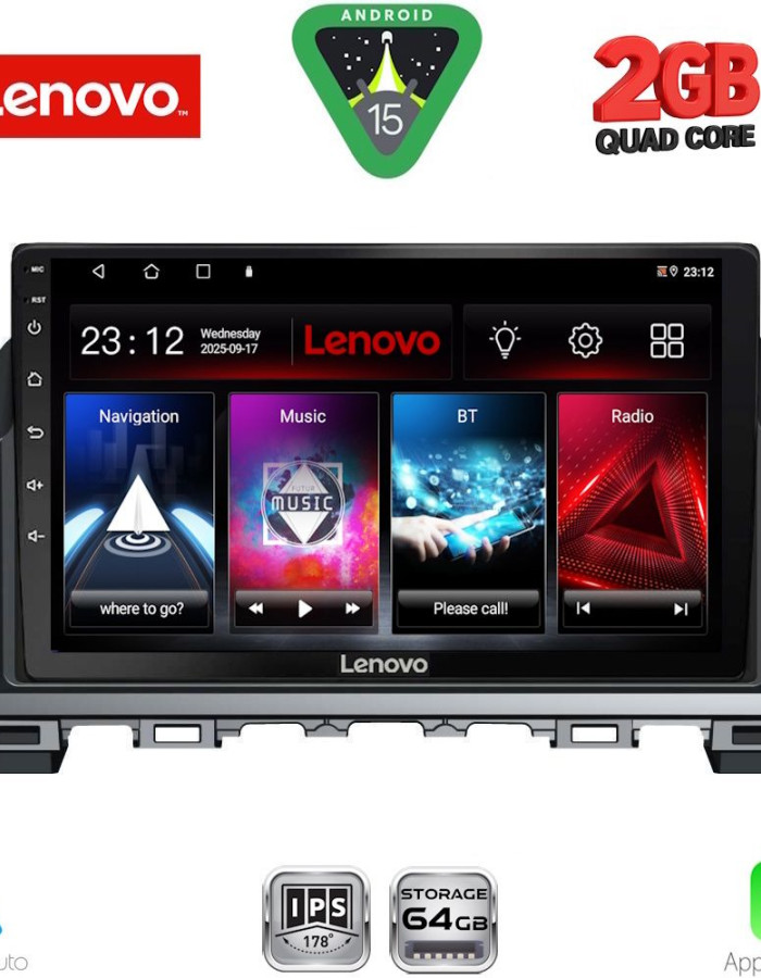 LENOVO LVD 2378_CPA (9inc) MULTIMEDIA TABLET for MAZDA 6 mod. 2012-2017