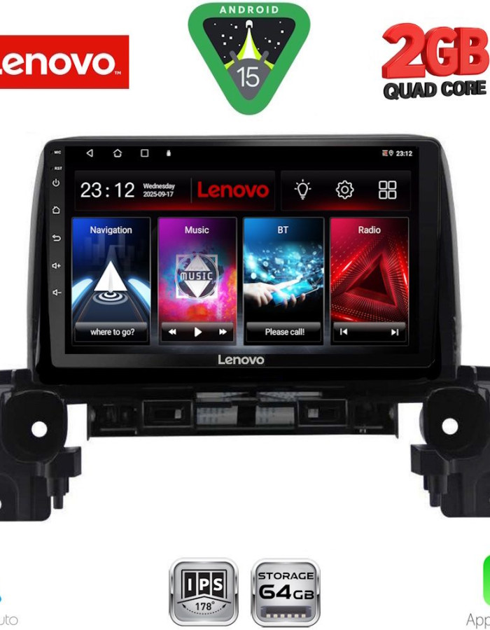 LENOVO LVD 2381_CPA (9inc) MULTIMEDIA TABLET for MAZDA CX5 mod. 2017-2025