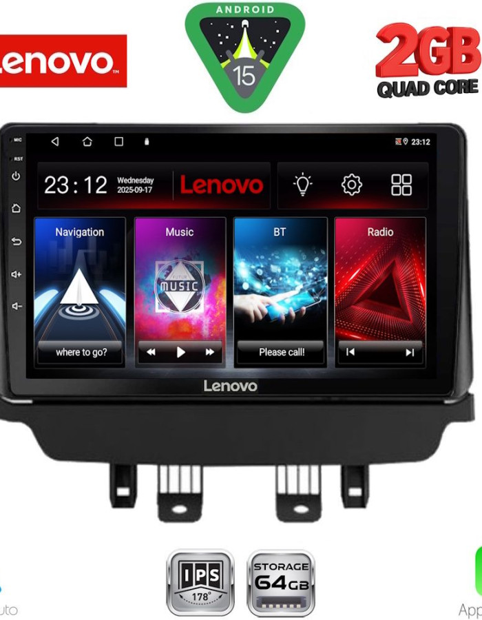 LENOVO LVD 2384_CPA (9inc) MULTIMEDIA TABLET for MAZDA CX3 mod. 2014-2023