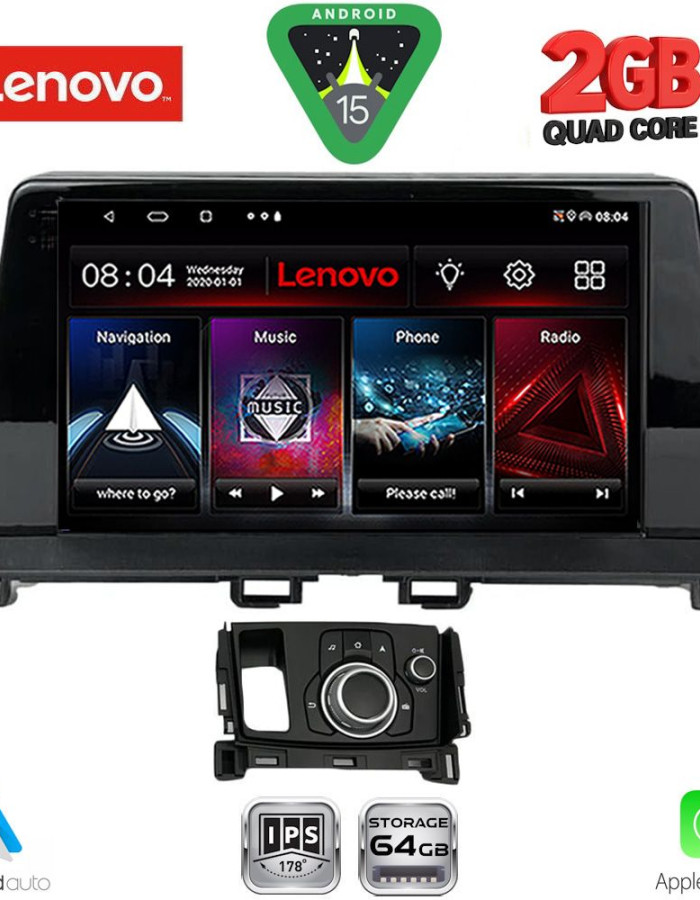 LENOVO LVD 2386_CPA (9inc) MULTIMEDIA TABLET for MAZDA CX4 mod. 2016-2025