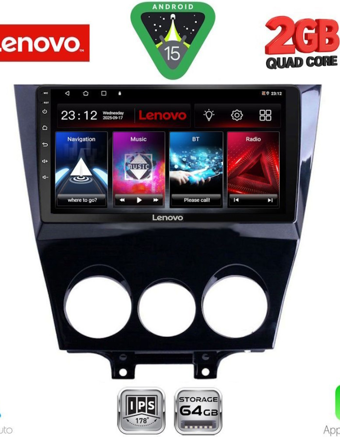 LENOVO LVD 2395_CPA (9inc) MULTIMEDIA TABLET for MAZDA RX8 mod. 2008-2012
