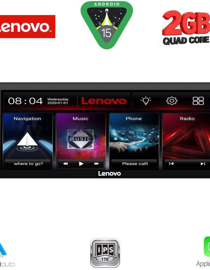 LENOVO LVD 240_CPA (6.86"_DECK) MULTIMEDIA 1DIN
