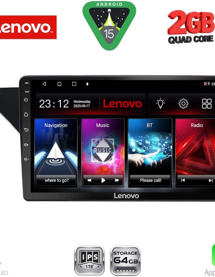 LENOVO LVD 2412_CPA (NTG 4.5) (9inc) MULTIMEDIA TABLET for MERCEDES GLK (X204) mod. 2013-2017