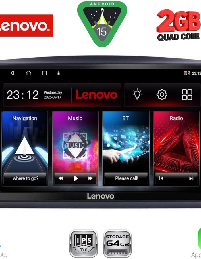 LENOVO LVD 2421_CPA (10inc) MULTIMEDIA TABLET for MERCEDES VITO – VIANO  (W447) mod. 2015-2022