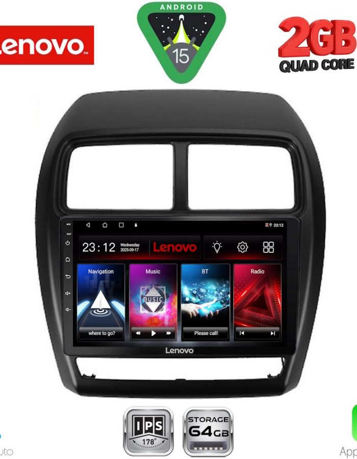 LENOVO LVD 2431_CPA (9inc) MULTIMEDIA TABLET for MITSUBISHI ASX mod. 2020-2023