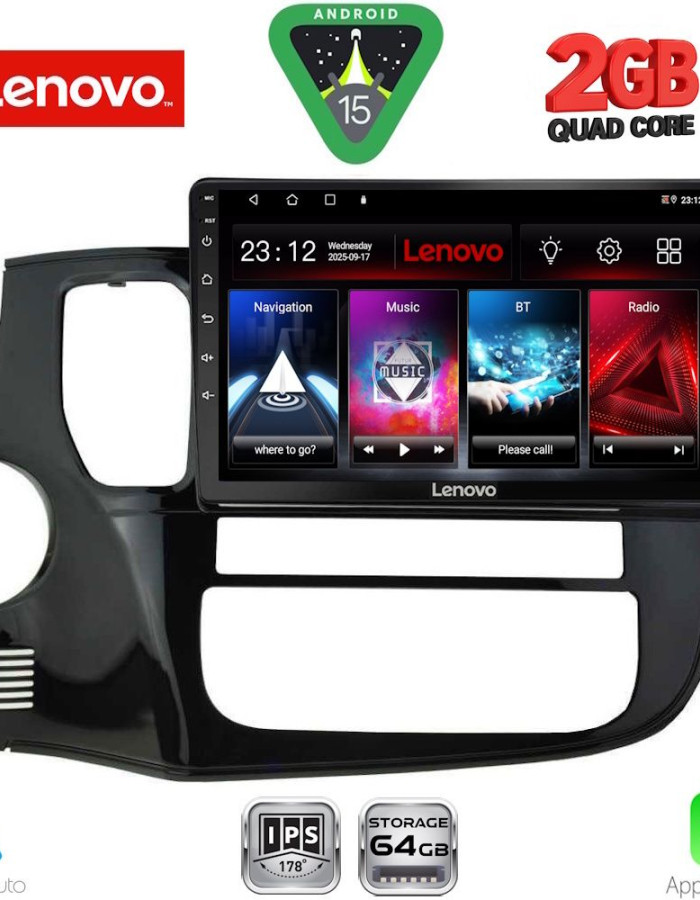 LENOVO LVD 2443_CPA (10inc) MULTIMEDIA TABLET for MITSUBISHI OUTLANDER mod. 2013-2020