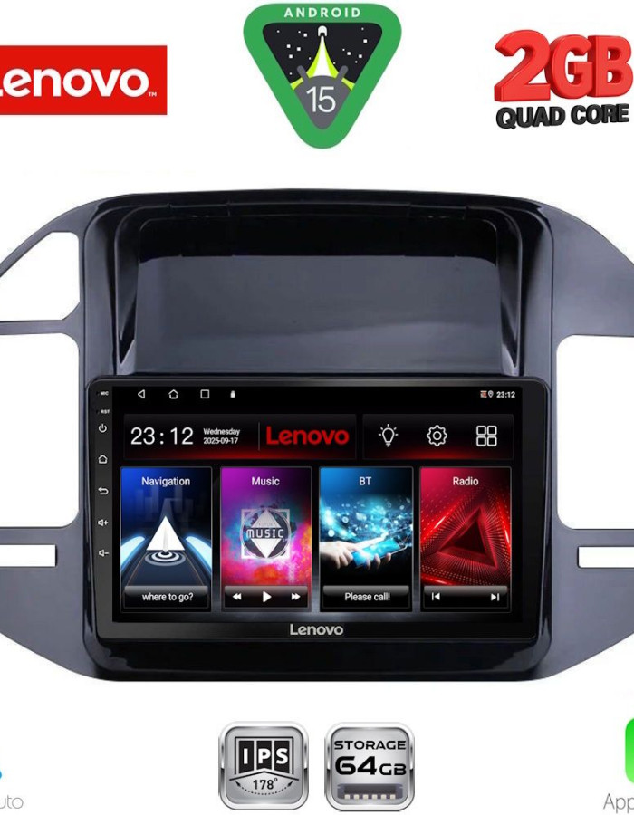 LENOVO LVD 2444_CPA (9inc) MULTIMEDIA TABLET for MITSUBISHI PAJERO mod. 1999-2006