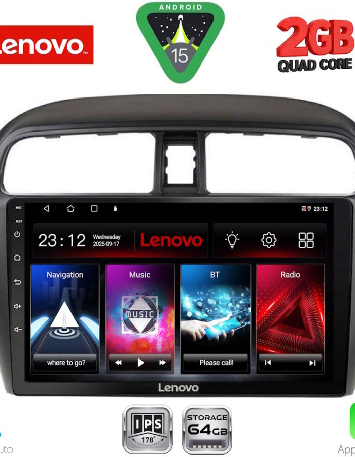 LENOVO LVD 2448_CPA (9inc) MULTIMEDIA TABLET for MITSUBISHI SPACESTAR mod. 2013-2020