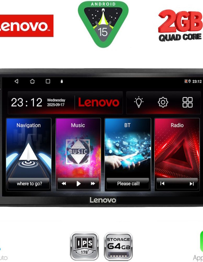 LENOVO LVD 2450_CPA (10inc) MULTIMEDIA TABLET for NISSAN NAVARA D22 mod. 1998-2004