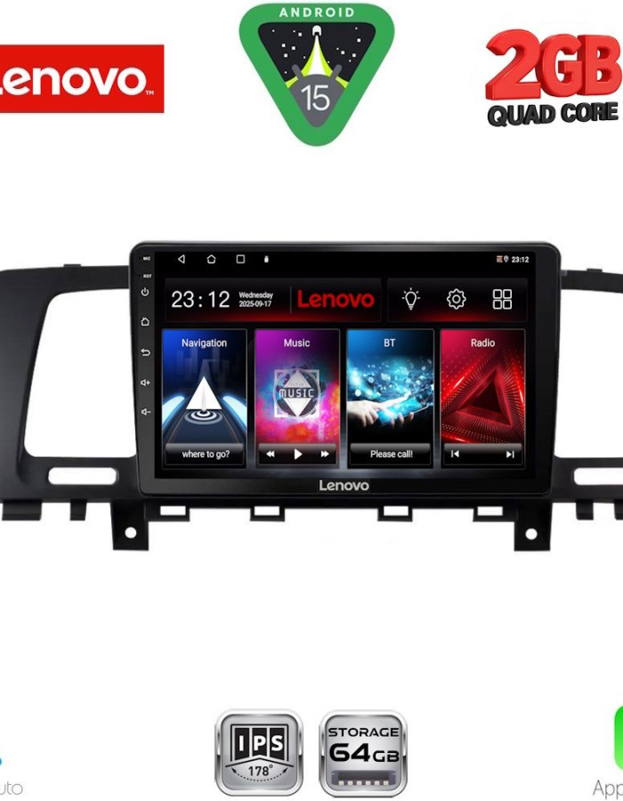 LENOVO LVD 2462_CPA (9inc) MULTIMEDIA TABLET for NISSAN MURANO mod. 2007-2014