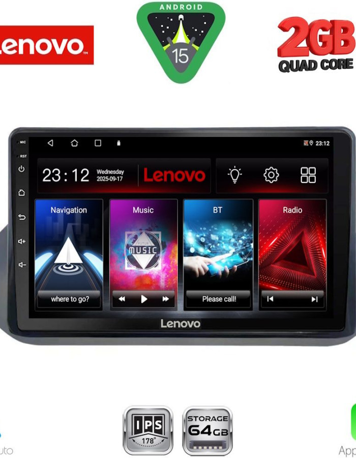 LENOVO LVD 2469_CPA (10inc) MULTIMEDIA TABLET for NISSAN QASHQAI mod. 2021-2024
