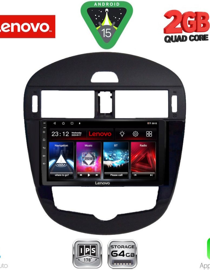 LENOVO LVD 2470_CPA CLIMA (9inc) MULTIMEDIA TABLET for NISSAN PULSAR mod. 2014-2020