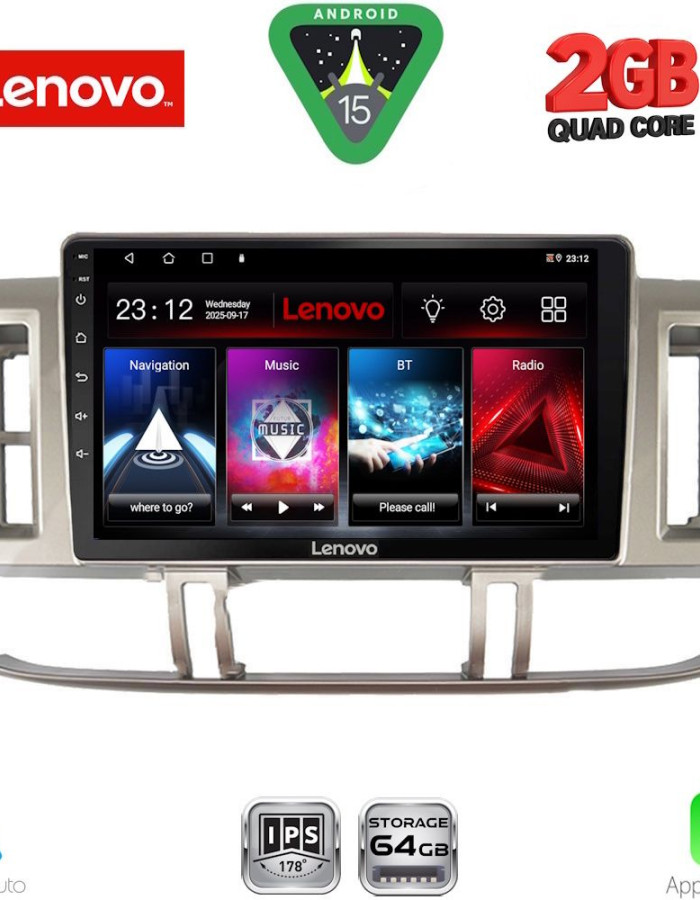 LENOVO LVD 2474_CPA (9inc) MULTIMEDIA TABLET for NISSAN XTRAIL mod. 2000-2004