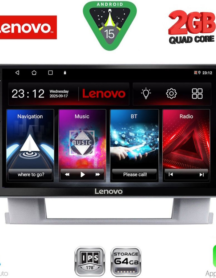 LENOVO LVD 2482_CPA (9inc) MULTIMEDIA TABLET for OPEL ASTRA J  mod.2010-2016