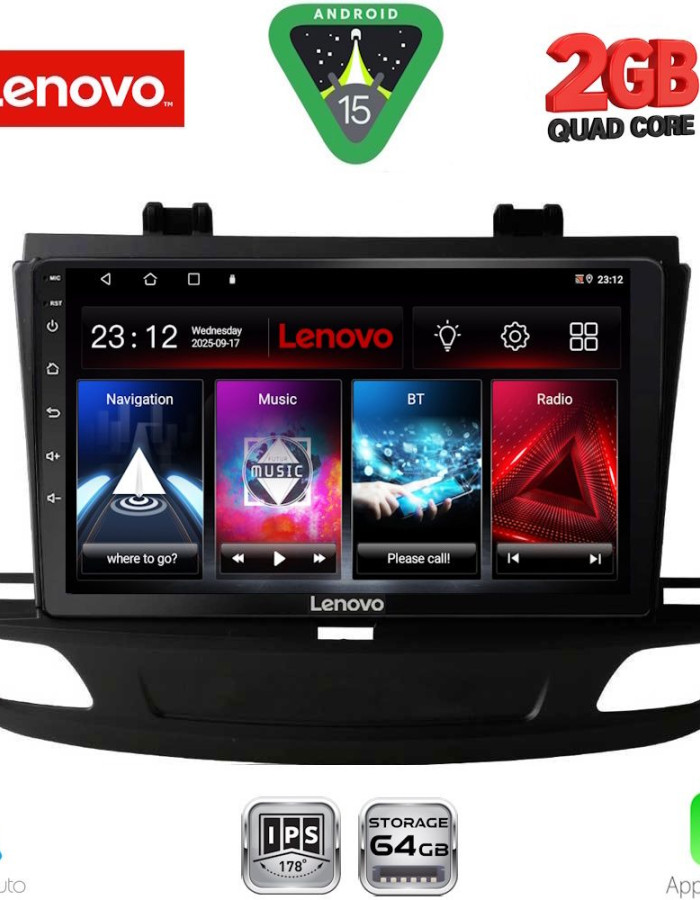 LENOVO LVD 2493_CPA (9inc) MULTIMEDIA TABLET for OPEL INSIGNIA mod. 2018-2024