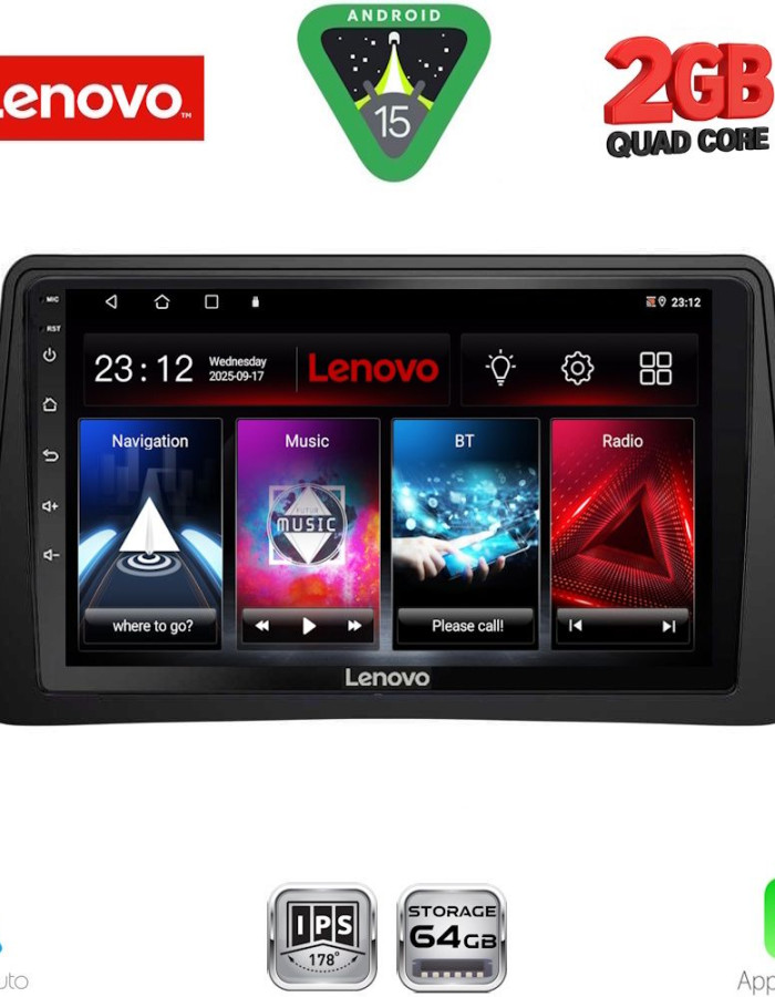 LENOVO LVD 2496_CPA (9inc) MULTIMEDIA TABLET for OPEL MOKKA mod. 2012-2015