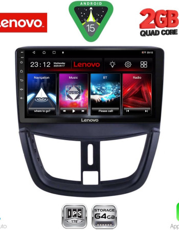 LENOVO LVD 2507_CPA (9inc) MULTIMEDIA TABLET for PEUGEOT 207 mod. 2007-2014