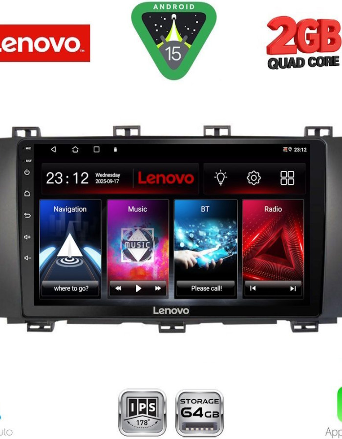 LENOVO LVD 2568_CPA (9inc) MULTIMEDIA TABLET for SEAT ATECA mod. 2017-2026