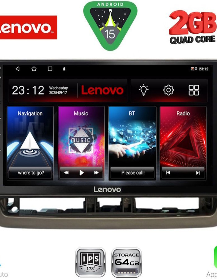 LENOVO LVD 2572_CPA (9inc) MULTIMEDIA TABLET for SEAT IBIZA mod. 2012-2015