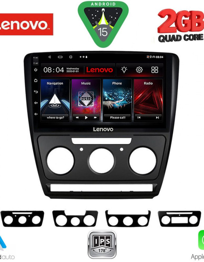 LENOVO LVD 2595BL_CPA (10inc) MULTIMEDIA TABLET for SKODA OCTAVIA 5 mod. 2005-2012 (BLACK)