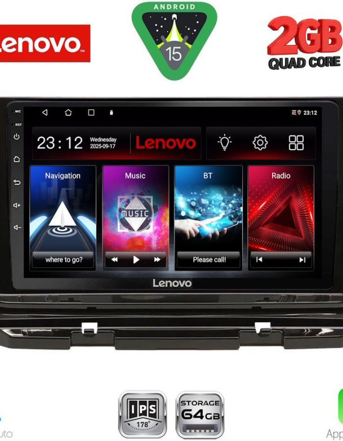 LENOVO LVD 2598_CPA (10inc) MULTIMEDIA TABLET for SKODA OCTAVIA 8 mod. 2021-2026