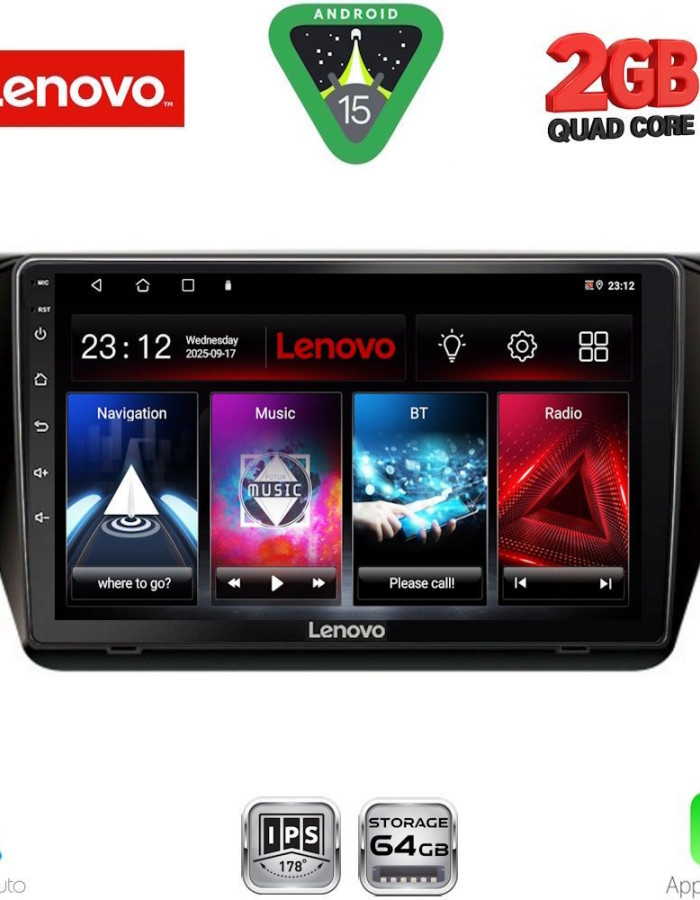 LENOVO LVD 2605_CPA (10inc) MULTIMEDIA TABLET for SKODA SUPERB mod. 2015-2023