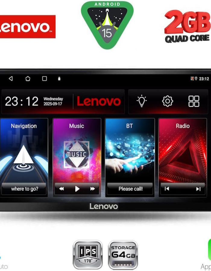 LENOVO LVD 2656_CPA (9inc) MULTIMEDIA TABLET for SSANGYONG REXTON mod. 2002-2006