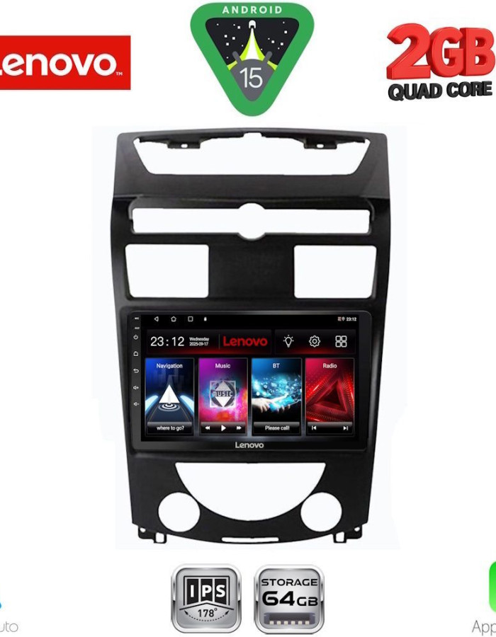 LENOVO LVD 2657_CPA (10inc) MULTIMEDIA TABLET for SSANGYONG REXTON mod. 2006-2015
