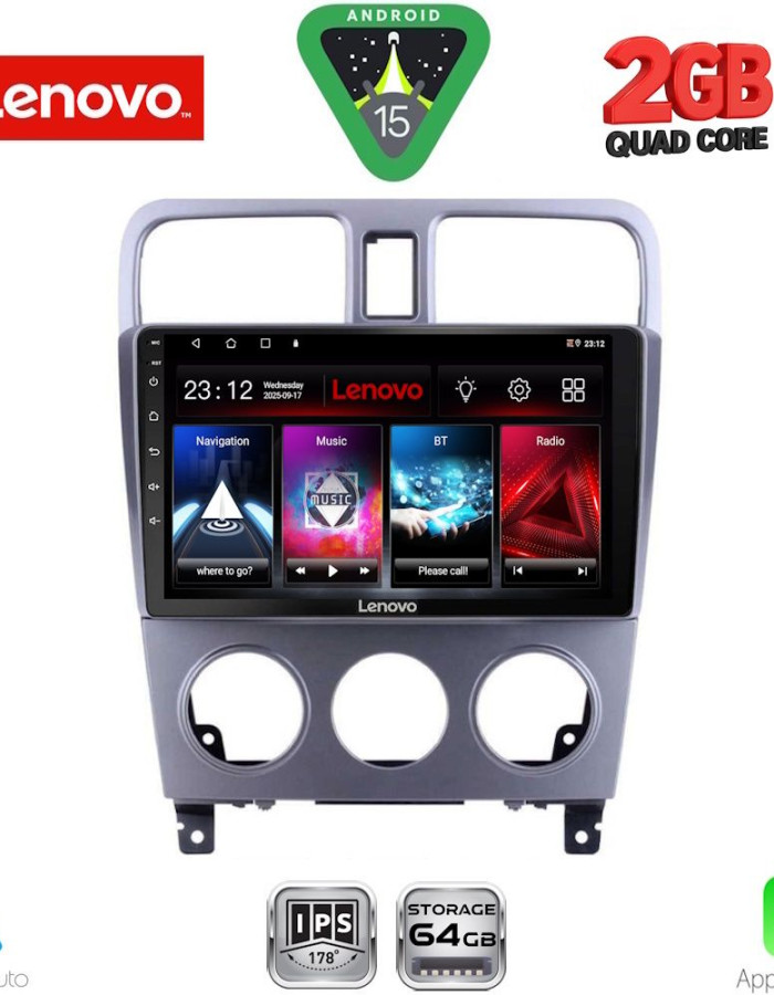 LENOVO LVD 2661_CPA (9inc) MULTIMEDIA TABLET for SUBARU FORESTER  mod. 2002-2008