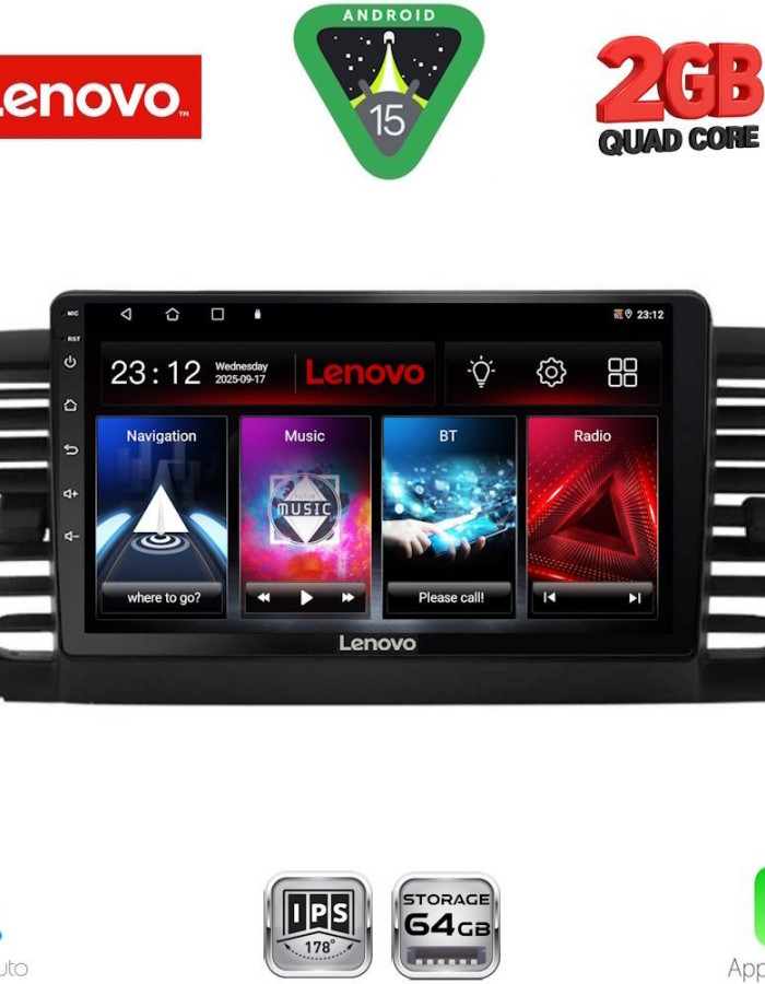 LENOVO LVD 2665_CPA (9inc) MULTIMEDIA TABLET for SUBARU LEGACY - OUTBACK mod. 2002-2008