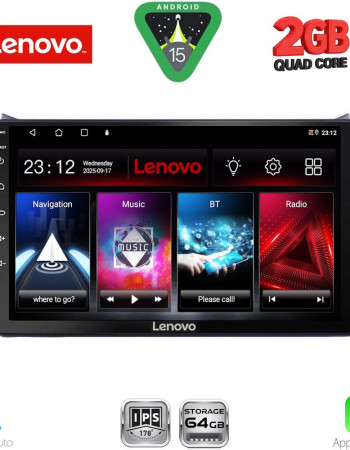 LENOVO LVD 2682_CPA (9inc) MULTIMEDIA TABLET for OPEL AGILA - SUZUKI SPLASH mod. 2008-2018