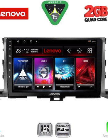LENOVO LVD 2700_CPA (10inc) MULTIMEDIA TABLET for TOYOTA HIGHLANDER mod. 2014-2019